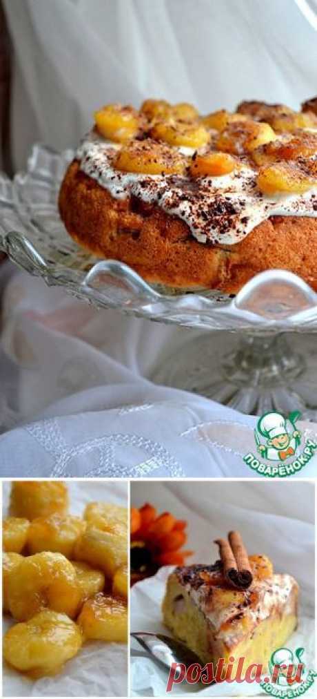 Шарлотка банановая с кленовым сиропом - кулинарный рецепт