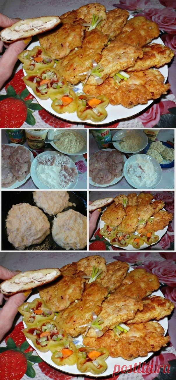 Как приготовить куриная отбивная в картофельном кляре - рецепт, ингредиенты и фотографии