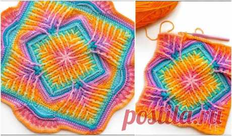 Elements Cal Square for Blankets, Pillows, Centrepieces - Free Crochet Pattern and Video Tutorial | Your Crochet