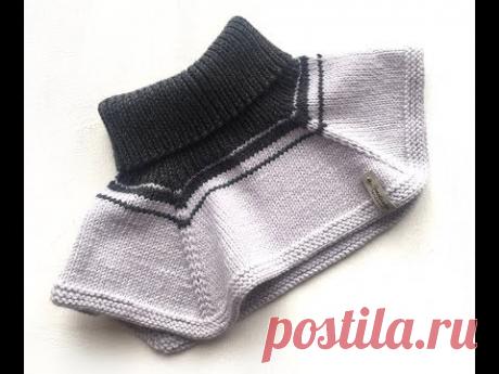 Манишка спицами