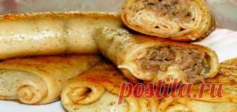 Домашние блинчики с мясом потрясающего вкуса