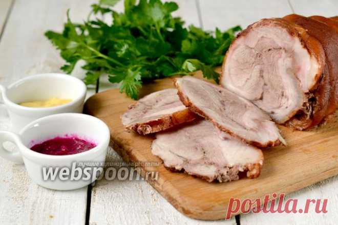 Рулет из свиной рульки в мультиварке рецепт с фото на Webspoon.ru