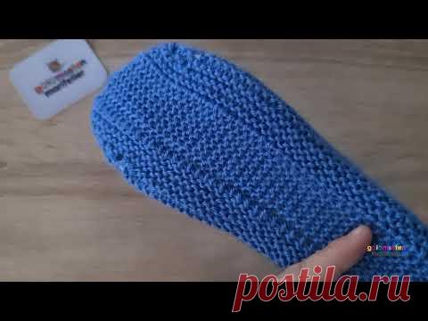 Модель пинеток супер за гранью Бесшовное вязание / Вязание женских тапочек Вязание туфель - 2 иглы