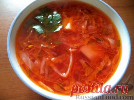 Борщ без мяса - рецепты для рачительных хозяек