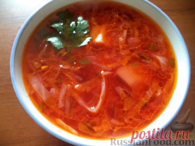 Борщ без мяса - рецепты для рачительных хозяек