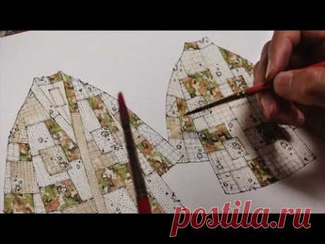 "Reflow" No.18 Boro Kimono (1/4) Design Process / Mutsu