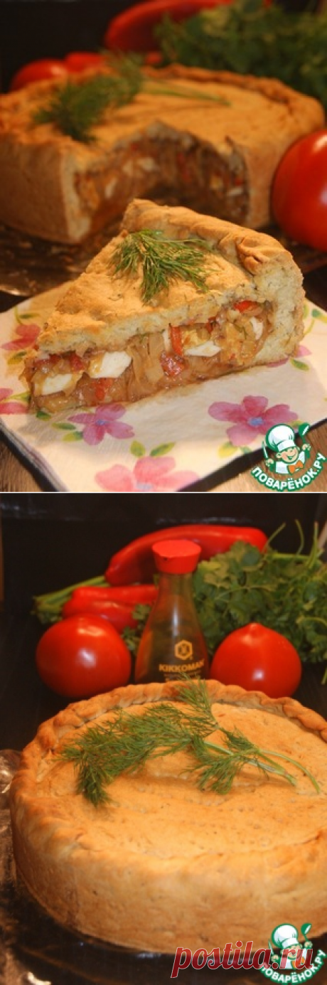 Ароматный пирог с капустой - кулинарный рецепт