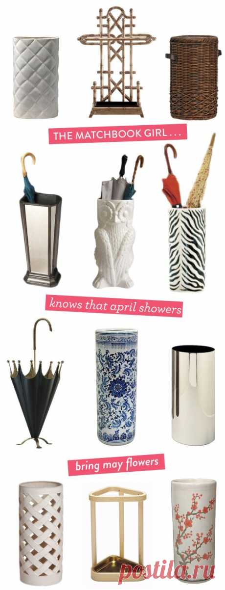 every classy entryway needs a chic umbrella stand.