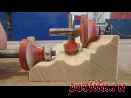 Красивый профиль для карниза ручным фрезером.