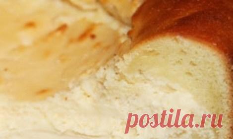 Жидкая ватрушка с творогом. Красивая и очень пышная выпечка.