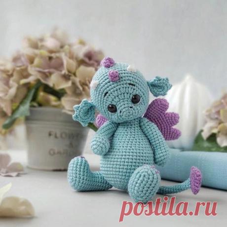 Дракон крючком. Амигуруми схемы и описания. Автор: DudziToys | IRINELY.ART