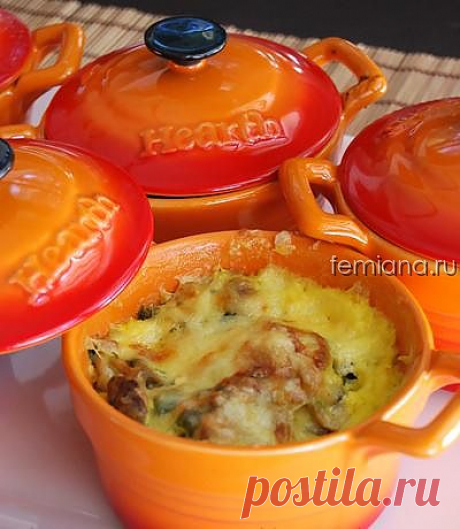 Рыбная запеканка с грибами | FEMIANA