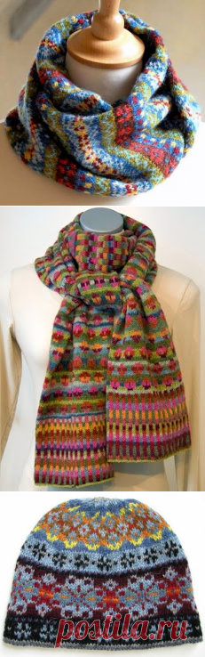 "Вязание в стиле Fair isle: снуды, шарфы, шапки..." (подборка + схемы) - 6 Декабря 2016 - Рукоделие своими руками - "Магия Творчества"-информационный портал.