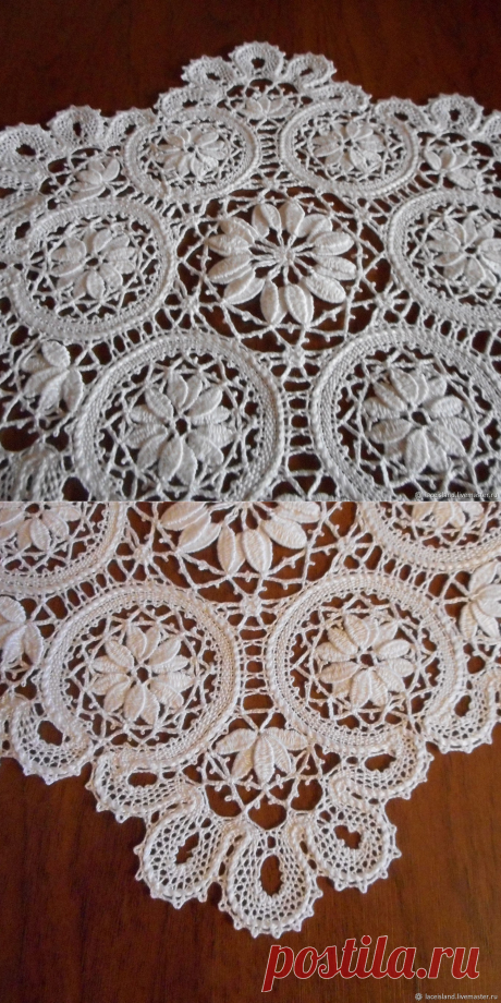 Салфетка Снежинка, вологодское кружево на коклюшках – купить на Ярмарке Мастеров – E61KZRU | Салфетки, Москва