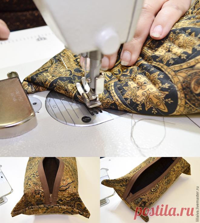 Шьем дорожную косметичку - Ярмарка Мастеров - ручная работа, handmade