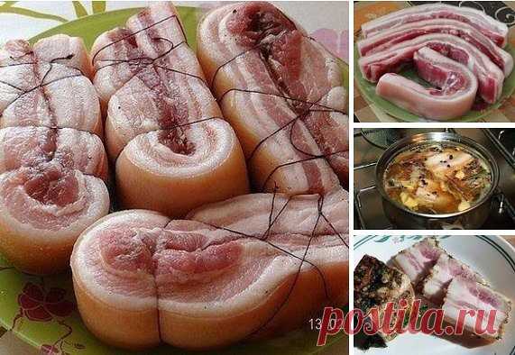 САЛО ВАРЕНОЕ В ЛУКОВОЙ ШЕЛУХЕ | Самые вкусные кулинарные рецепты