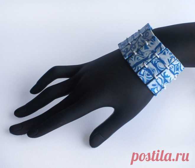 Браслет в технике мокуме гане