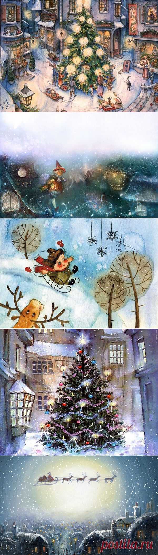 Новогоднее настроение (7 картин)