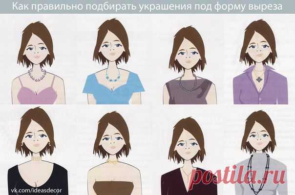 Подбираем украшения под форму выреза
