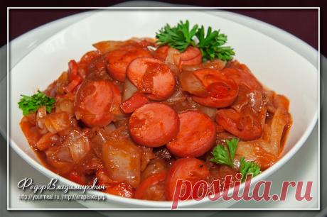Солянка с сосисками | Домашние рецепты
