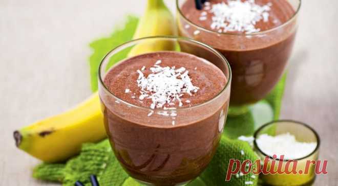 Шоколадный смузи с бананом и кокосовым молоком, ссылки