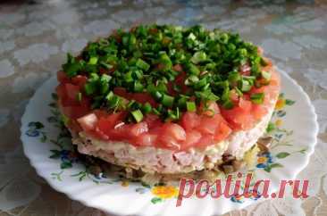 Салат «Любимый муж» с копченой курицей и шампиньонами – пошаговый рецепт приготовления с фото Очень нравится сочетание курицы с грибами.