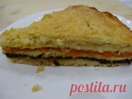 ТРЕХСЛОЙНЫЙ ПИРОГ ИЗ ПЕСОЧНОГО ТЕСТА: КУРАГА ЧЕРНОСЛИВ ЛИМОН