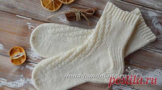 Носки «Острый зигзаг» (вязание, схемы и фото) - Irena Handmade
