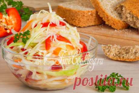 Капуста Провансаль быстрого приготовления Эта холодная закуска – просто изумительное дополнение к мясу и птице, а также вареной или тушеной картошке.