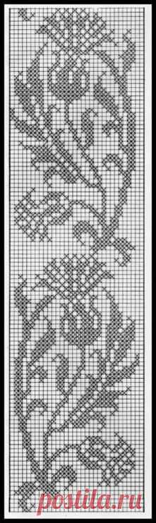Scotch Thistle • Chart. This would make a lovely bookmark.