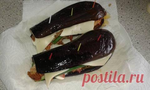 Баклажанный бутерброд-обманка для пикника | 4vkusa.ru