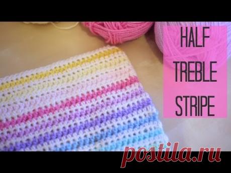 CROCHET: Half Treble crochet Stripe (Half double US) | Bella Coco