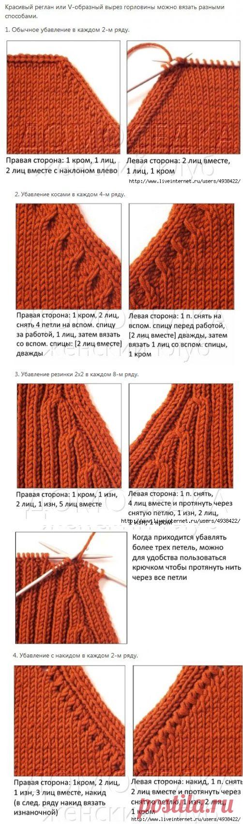 Красивый реглан спицами.