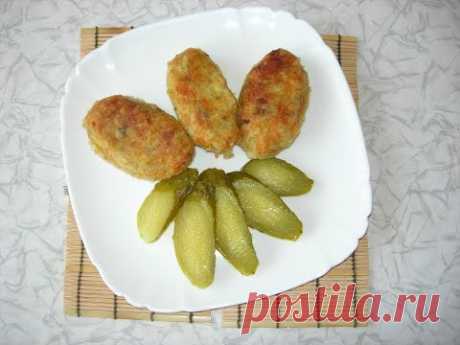 Постные котлеты из картофеля и риса