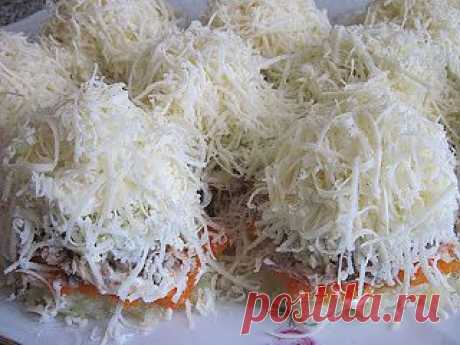 Салат &quot;Мимоза&quot; порционный.