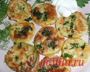 Кабачки в чесночном кляре
