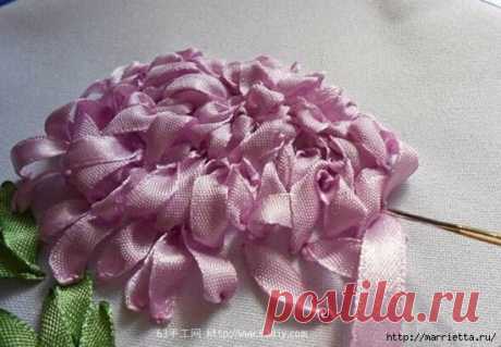 Объемная вышивка. Ромашки, одуванчики, хризантемы и мимоза