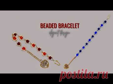 Adjustable bracelet. Beaded bracelet tutorial