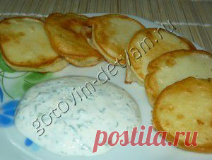 Кабачки в кляре с укропным соусом | Готовим детям или Вкусные рецепты для малыша