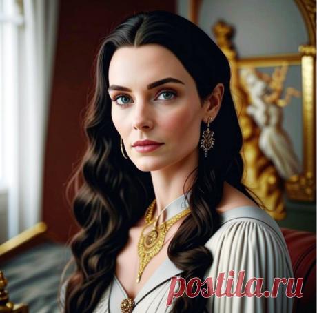 ДИАНА ДЕ АРНО в СВОЕЙ СПАЛЬНЕ (нейросеть Кандинский 3.1). Иллюстрация к эротическому рассказу АЛЕКС.