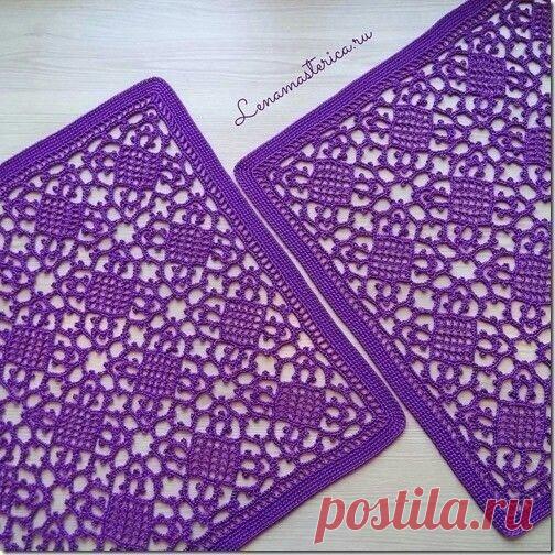 Потрясающие идеи для вязания крючком: салфетки и скатерти из мотивов со схемами | Вяжу ручками-крючками| Виктория Битарова | Дзен