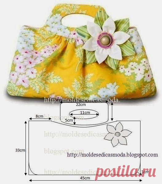 Несколько сумок с выкройками