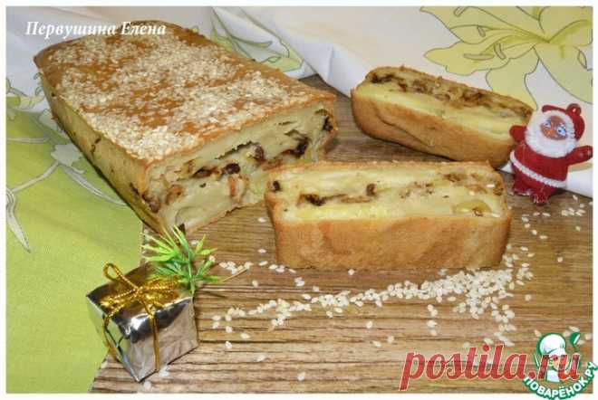 Пирог заливной с картофелем и шкварками Кулинарный рецепт