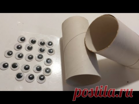 ГЛАЗА + ВТУЛКИ ! ОБАЛДЕЕШЬ ОТ КРАСОТИЩИ! НА ЭТО СТОИТ ПОСМОТРЕТЬ ВСЕМ !!! DIY ПОДЕЛКИ из втулок