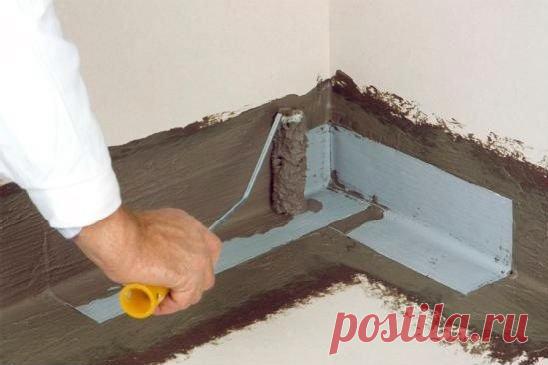 Гидроизоляция стен и пола ванной комнаты своими руками