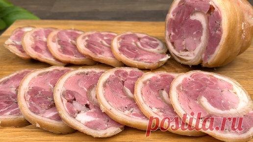 После этого рецепта вы перестанете покупать колбасу в магазине! Приготовь сам ветчину! Ветчина из свиной рульки! | Рецепты Джулии | Дзен