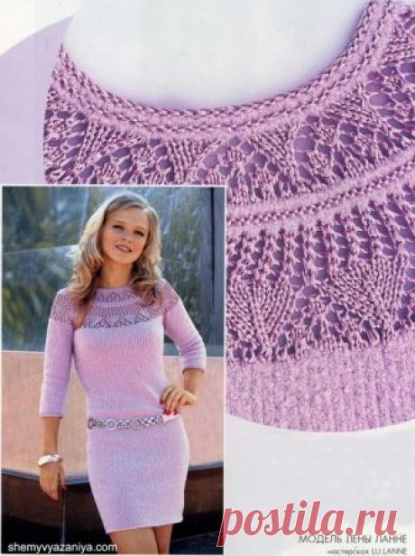 Мастер класс по вязанию круглой ажурной кокетки сверху для взрослых и детей с фото