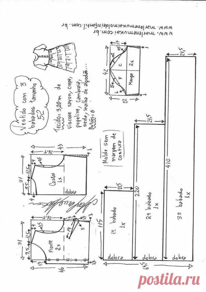 Выкройка ярусного платья - 73 фото