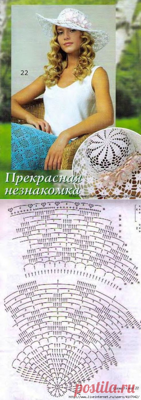 БЕЛАЯ ШЛЯПА С ПОЛЯМИ