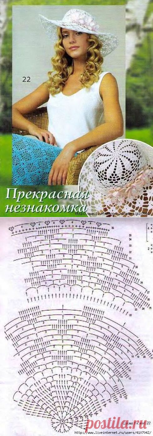 БЕЛАЯ ШЛЯПА С ПОЛЯМИ